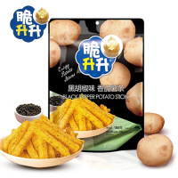脆升升香脆薯条100g黑胡椒味*3袋 鲜切原味蜂蜜黄油非膨化休闲零食