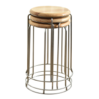 迅众 家用圆凳子塑料凳子餐桌凳简约时尚高圆凳方凳加厚钢筋网红凳餐桌套凳会议凳子培训凳户外宣传凳子