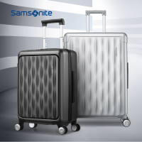 Samsonite/新秀丽拉杆箱 静音飞机轮旅行箱男女 TSA密码锁登机箱TT9 炭灰色 20英寸