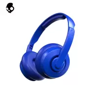 骷髅头(Skullcandy)Cassette卡带头戴式蓝牙耳机 舒适耳垫设计 22小时续航配备快充 钴蓝色