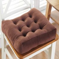 冬季加厚防滑坐垫厚绒 咖啡色 50*50cm