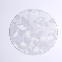 杯垫 圆形pvc餐垫杯垫碗垫子隔热 鹅卵石圆形20cm(10个装)