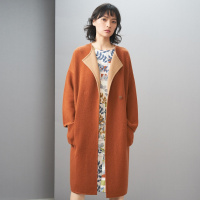 鄂尔多斯|1980 冬季纯山羊绒小翻领女式大衣