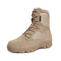 兵行者作战靴军迷靴 兵战术靴 军迷用军迷鞋靴户外登山鞋 高帮靴军迷服饰 沙色 40码