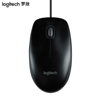 罗技(Logitech)M100r 有线鼠标RS大手鼠标 笔记本电脑办公鼠标 家用对称鼠标 企业采购 黑色