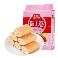 盼盼草莓味瑞士卷夹心蛋糕240g