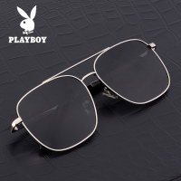 花花公子太阳镜偏光开车太阳眼镜男潮圆脸新款无框墨镜树脂镜片通用款