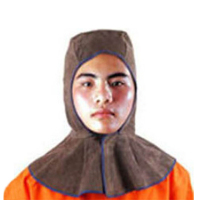 AP友盟-3000C炭啡色皮全护式焊帽 39CM高 周长50CM