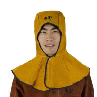 AP友盟-3000Y金黄色皮全护式焊帽 39CM高 周长50CM