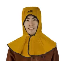 AP友盟-3000Y金黄色皮全护式焊帽 39CM高 周长50CM