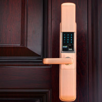 多特 A6L-P 双滑盖指纹锁 红古铜色 (单位:把)