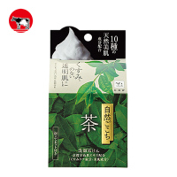 日本进口 牛乳石硷 素材心洁面皂(抹茶) 80g/块