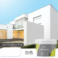 防水防晒乳胶漆外墙漆1kg白色面漆