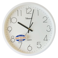 天王星 挂钟 简约钟表家用客厅静音挂钟时尚创意时钟石英挂钟 14英寸 白色