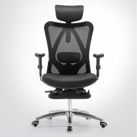 Zs-西昊(SIHOO)人体工学电脑椅子 会议老板椅培训撑腰办公椅可躺 电竞椅游戏椅 靠背转椅家用 M18带脚踏