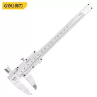 得力 机械式简易卡尺游标读数 内径外径卡尺150mm DL92150