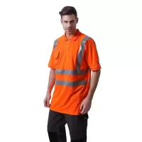 博迪嘉 Bodyguard Workwear GN650-L 荧光橘红短袖POLO衫 GN650-L