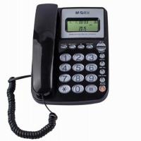 晨光(M&G) AEQ96761 普惠型 经典水晶按键电话机 单台装 黑色.