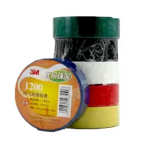 3M 1200绝缘胶带 10米胶 17mm*10yds*0.12mm 黑色 10卷
