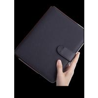 齐心 A5活页笔记本 会议记录本简约办公用品记事本可拆卸皮面工作笔记本子(5本起订)