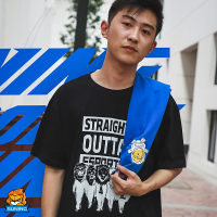苏宁电竞潮流文化衫-狮子帮派-黑色-XL号