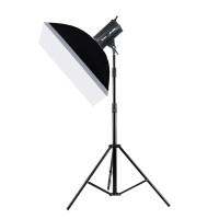 100W太阳灯led补光灯摄影灯儿童摄像灯视频灯光 小型常亮摄影棚灯套装 100w套餐B(含30cm柔光球)