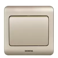 西门子(SIEMENS)开关插座一开单控面板远景金棕色