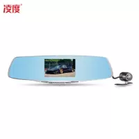 凌度(BLACKVIEW) A106 后视镜行车 记录仪 前后双镜头 倒车影像高清夜视