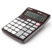 得力(deli) 1516 语音计算器 棕色 ZG