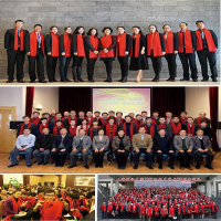 围巾定制大红色年会礼品围巾印字刺绣