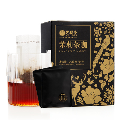 艺福堂花茶袋泡茶包茉莉花茶泡水喝速溶便携冷萃挂耳咖啡茉莉茶咖