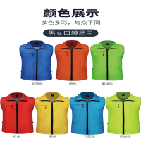 马甲订做工作服红马甲定制