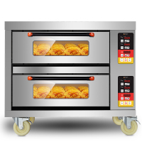 德玛仕(DEMASHI)大型烘焙烤箱商用 披萨面包蛋糕月饼烤箱 商用电烤箱 两层两盘(微电脑控温)DKL-102D