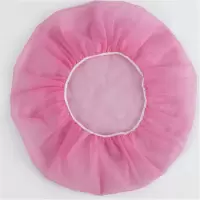 一次性无纺布帽子 粉色 大码