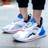 李宁休闲鞋男鞋秋季新款001启程T2000时尚经典复古低帮增高运动鞋 [T2000]-5白/蓝 43.5