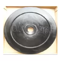 [健芬欣]KJ杠铃组合套装140kg包胶杠铃片+2.2m杠铃杆 力量训练运动器械0元送达