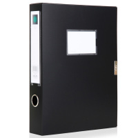 得力 5602档案盒 黑色 (6只装)