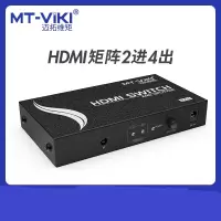 迈拓维矩(MT-VIKI) MT-HD2-4 HDMI2进4出切换分配器 黑色