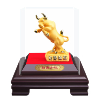 企业专享 绒沙金金牛摆件 迷你款 起订量200
