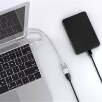 山泽(SAMZHEUSB延长线usb3.0传输数据线U盘鼠标键盘加长 扁平黑色1米AP-310