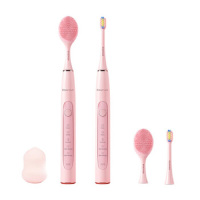 罗曼(ROAMAN) T10 软毛声波牙刷洁齿洁面仪二合一 无线感应式电动牙刷