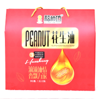 福帅坊(FUSHUAIFANG) 1.8L*2花生油礼盒 物理压榨 花生植物油 单盒价