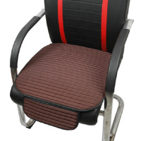 黑色夏季电脑椅坐垫 5D透气椅垫办公室椅子凉席坐垫老板椅坐垫带遮挡(颜色随机)