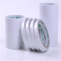 得力30402棉纸双面胶带18mm*10y*80um(白)(16卷/袋)