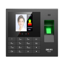 得力3765人脸指纹考勤机(黑色)
