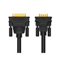 绿联(Ugreen)DVI-I(24+5)转VGA转接线30741 黑1米单个装-(个)