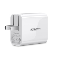 绿联 QC3.0充电器 18W快充通用苹果华为mate3020proP30等安卓手机 USB闪充插头 40711