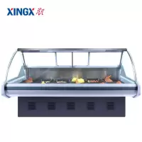 星星(XINGX)卧式冷柜熟食柜 鲜肉展示柜 卤菜柜 箱内照明 食品级不锈钢操作台 505L SC-2500ZSH(X)