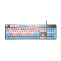 罗技(Logitech) K845红轴+蓝色键帽+粉色键帽有线全尺寸笔记本电脑电竞吃鸡游戏办公机械键盘