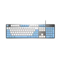 罗技(Logitech) K845茶轴+白色键帽+蓝色键帽有线全尺寸笔记本电脑电竞吃鸡游戏办公机械键盘